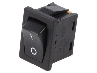 Rocker Switch ON-OFF 6A 250V Black foto
