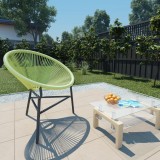 Scaun Acapulco gradina Gossi, poliratan, verde, cadru otel, 69x66x87cm, exterior