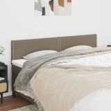 Cumpara ieftin Tăblii de pat, 2 buc, gri taupe, 90x5x78/88 cm, textil