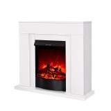 Semineu electric Arthur alb &amp; Corsica, Art Flame