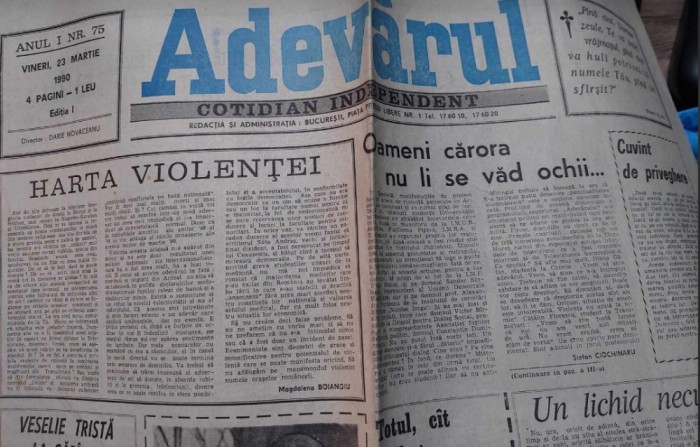 ziarul ADEVĂRUL - 23 martie 1990