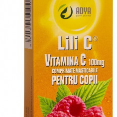 Vitamina c zmeura copii 100mg 30cpr