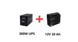 IPS Alimentare ne&icirc;ntreruptibilă pentru pompe de circulație 300W + acumulator 20Ah