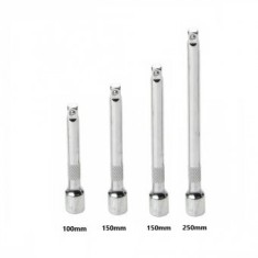 Set 4 prelungitoare 1/4 pentru clichet CR-V 50mm, 100mm, 150mm, 250mm