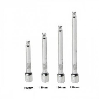 Set 4 prelungitoare 1/4 pentru clichet CR-V 50mm, 100mm, 150mm, 250mm foto
