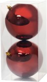 Set 2 globuri de Craciun MagicHome bordo, 12 cm, pentru brad