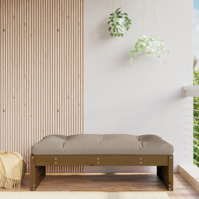 Gossi taburet de gradina, 120x80 cm, maro miere, lemn masiv de pin