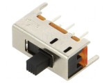 Comutator glisant DPDT 0,3A/125VAC ON-ON THT -20&divide;85&deg;C