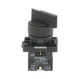 Selector 2 pozitii negru cu retinere 1NO, 400V/10A, LAY5-EJ25 Breckner Germany