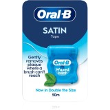 Oral-B Satin Tape Waxed Mint ata dentara mentă 50 m