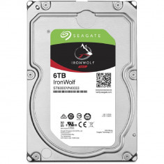 Hdd intern seagate 3.5 6tb ironwolf sata 6gb/s 7200rpm 256mb foto