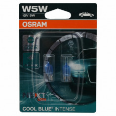 Set 2 Becuri Auto Osram COOL BLUE INTENSE NEXT GEN 2825CBN-02B W5W 12V Blister 2825CBN-02B