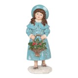 Cumpara ieftin Figurina Fetita Craciun polirasina multicolora 7x8x18 cm