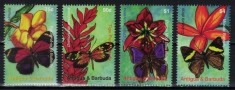 ANTIGUA &amp; BARBUDA 2007 - Fluturi / serie completa MNH