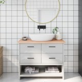 VidaXL Blat de baie, 100x40x(2-4) cm, lemn masiv netratat