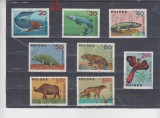 A12 S3 4 - Timbre foarte vechi - Polonia - animale preistorice, Fauna, Stampilat