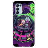 Husa compatibila cu Oppo A5 (2020) model Rick and Morty crashing, Silicon, TPU, Viceversa, Transparent, Carcasa