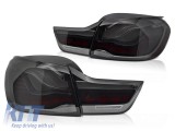 Set de stopuri LED potrivit pentru BMW Seria 4 F32 coupe, F33 cabriolet, F36 Gran Coupe 2013-2021, M4 F82, F83 2014-2021, baza fumurie, stanga si drea