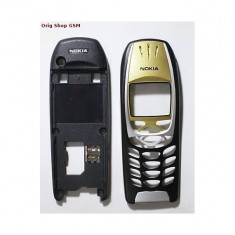 Carcasa nokia 6310i negru / gold fara tastatura calitatea a foto