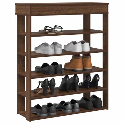 vidaXL Pantofar, stejar maro, 80x30x98 cm, lemn prelucrat 859938 foto