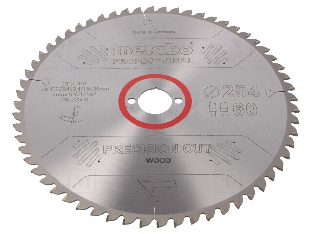 Disc ferăstrău circular 254mm 60 dinți