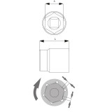 Cheie Tubulara Hexagonala Proline 1/2&quot; 15mm