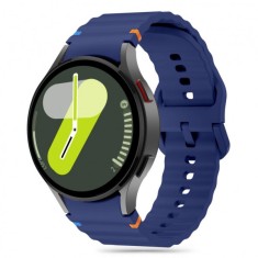 Curea Tech-Protect Silicone Sport pentru Samsung Galaxy Watch7 / Watch FE / Watch6 / Watch5 / Watch4 Series, Bleumarin foto
