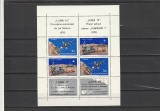 1971 LP 756 a LUNA 16 SI LUNA 17 BLOC DE 4 MARCI + 4 VINIETE DIFERITE MNH