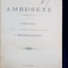 REVISTA CURIERUL DE AMBE-SEXE VOL. VI de I. HELIADE RADULESCU - BUCURESTI, 1893