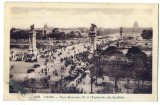 AD 1097 C. P. VECHE -PARIS -PONT ALEXANDRE III ET L&#039;ESPLANADE DES INVALIDES-1933