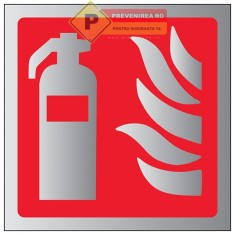 Indicator din aluminiu pentru stingatoare foto