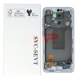 LCD+Touchscreen cu Rama Samsung Galaxy A55 5G / A556 BLUE ICE Original Service Pack
