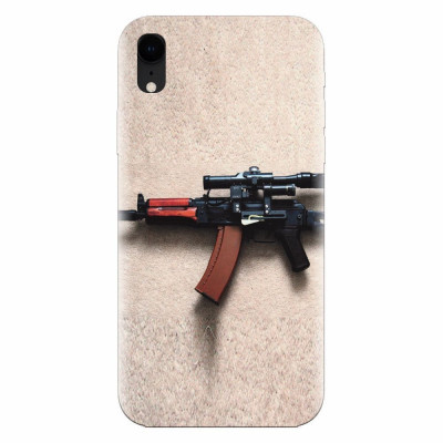Husa silicon pentru Apple Iphone XR, AK Kalashnikov Gun Of Military foto