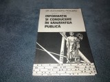 ALEXANDRU PESCARU - INFORMATIE SI CONDUCERE IN SANATATEA PUBLICA