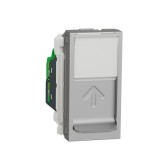 Priza RJ45 CAT5 UTP 1M Schneider Noua Unica aluminiu NU341030