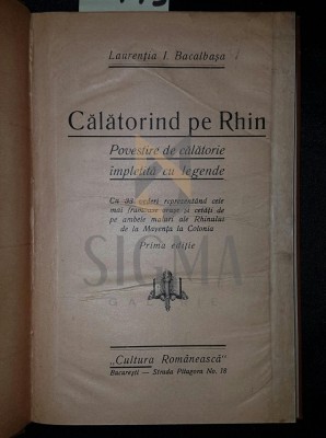 CALATORIND PE RHIN, 1929 foto