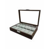 Cumpara ieftin Cutie Depozitare Ceasuri Premium din Lemn (12 Compartimente)