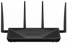 Router Wireless Synology RT2600ac, Gigabit, Dual Band, 2600 Mbps, 4 Antene Externe (Negru) foto