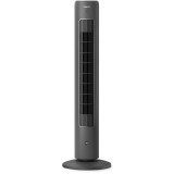Ventilator turn Philips CX5535/11 Seria 5000, 3 trepte viteza, 40 W, Telecomanda, Negru