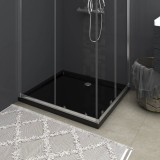 Gossi cadita de dus dreptunghiulara din abs, negru, 80x90 cm