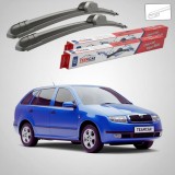 Cumpara ieftin Ștergătoare Skoda Fabia I Combi 6Y5 2000-2007 | Set Față Flat &ndash; TeamCar&reg;