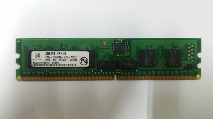 Memorie controler raid Netlist 256MB 1RX16 PC2-3200R-333-12ZZ