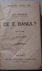 4 car?i vechi BPT : TOLSTOI - Ce este religia? Ce e banul? Pamfil ?i Iuliu... foto