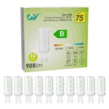 Becuri LED G9 4.9W, GY, 908 lumeni, 3000K alb cald, echivalent 75W, clasa B, 30000h, set 10