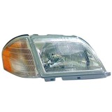 Far Mercedes Benz Clasa SL R129 09.1994-09.1995, partea Stanga, pneumatic, tip bec H4, cu motoras, cu semnalizare alba, MAGNETI MARELLI, AL Automotive Lighting