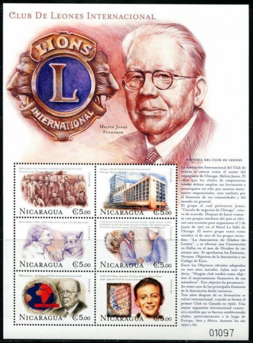 NICARAGUA 2000 ORGANIZATII MONDIALE LIONS CLUB