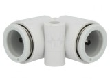 Racord Push-in 90&deg; Polipropilenă 1-10 bar