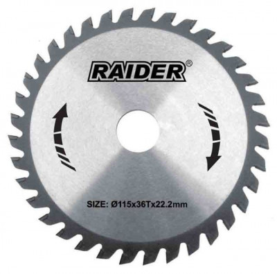 Disc pentru taiere lemn 210 mm 60 dinti Raider foto