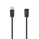 Cumpara ieftin Cablu Prelungitor USB 2.0 Hama, 0.75m, 480Mbps, Negru, USB Tata-Mama