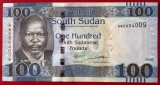 South Sudan 100 Pounds 2019 P-15 fauna leu UNC necirculata **
